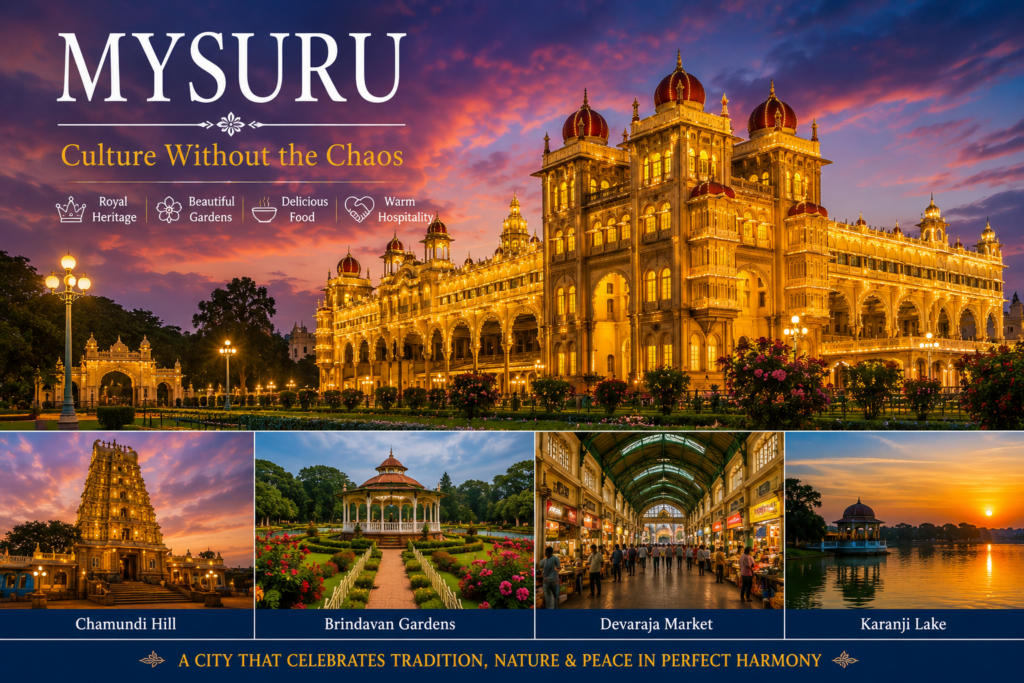 Mysuru is one of the best vacation places in India