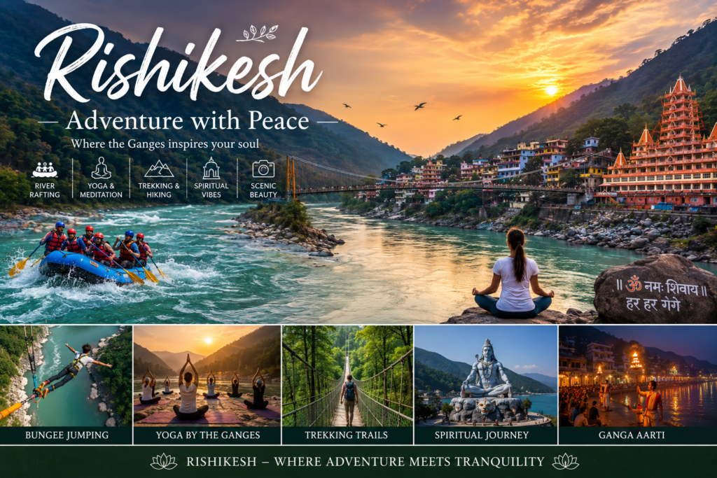 Rishikesh is one of the best vacation places in India